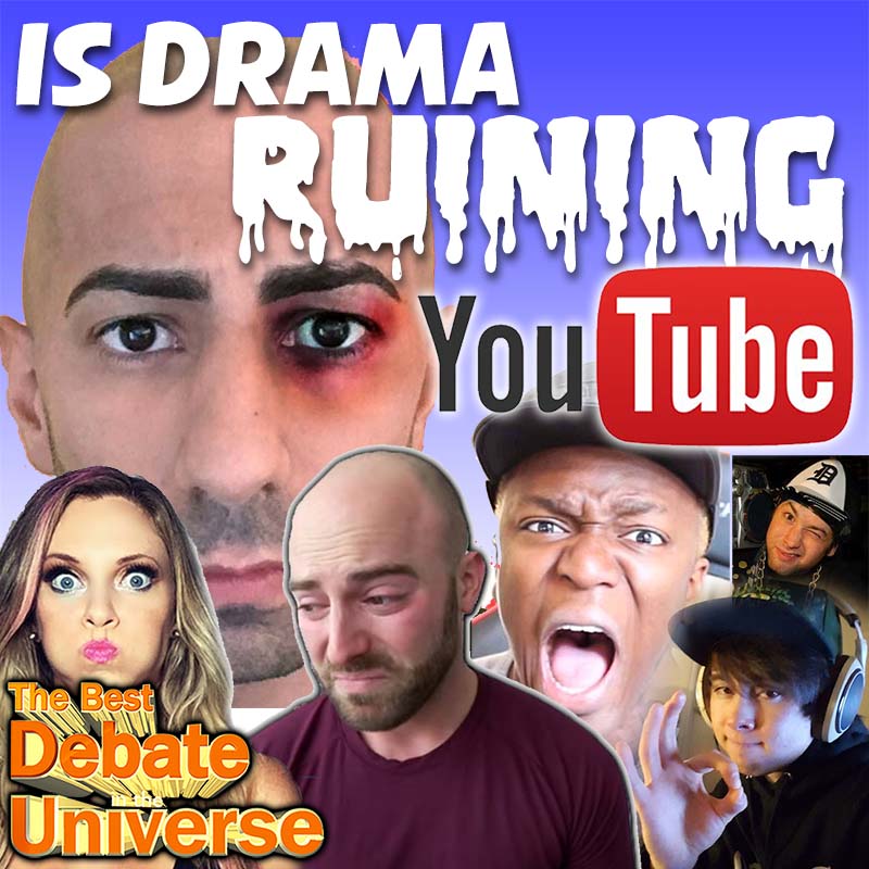 Episode #54 - Is drama ruining YouTube, Chad Wild Clay, Rucka, Mikey Bolts, Chimpanzee Rights, Nirvana episode artwork